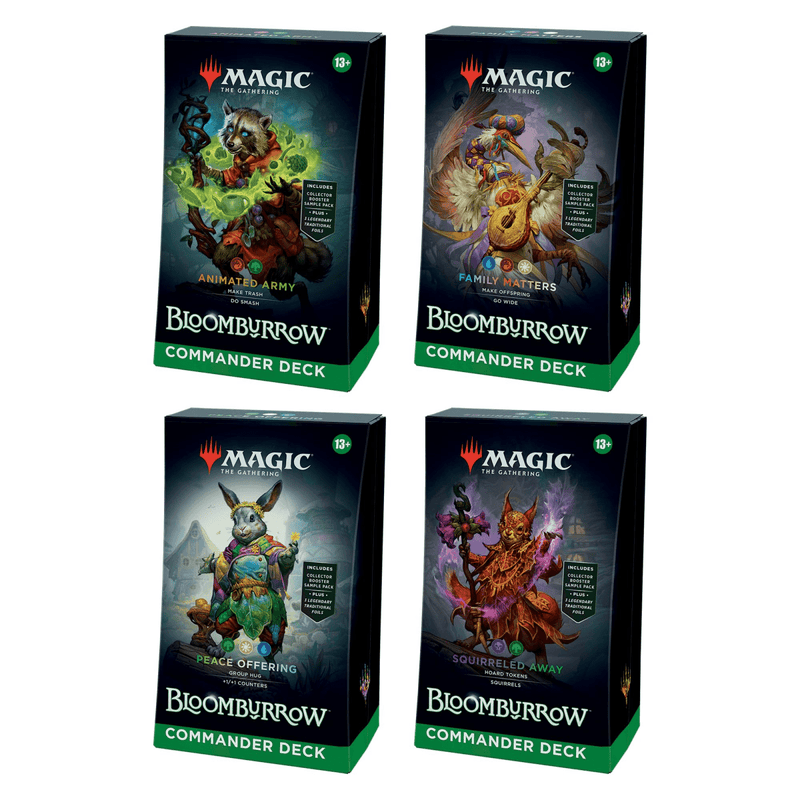 Magic: The Gathering – Bloomburrow Commander Deck Display (Sealed Case of 4 Decks)