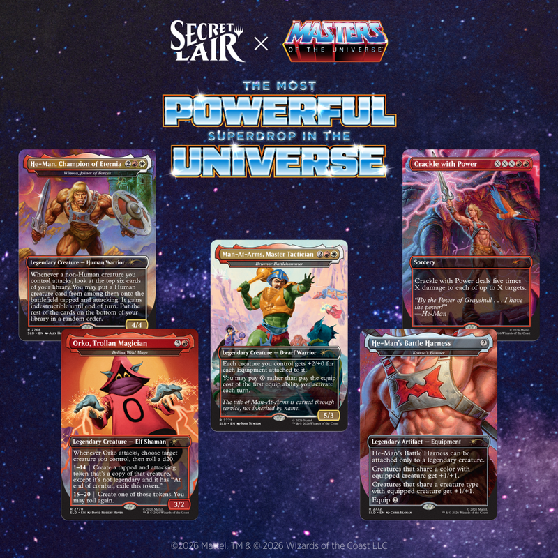 MTG: Secret Lair x Masters of the Universe - By the Power of Grayskull! Non-Foil